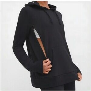 Motherhood Maternity Black Zipper Nursing Hoodie size 3X